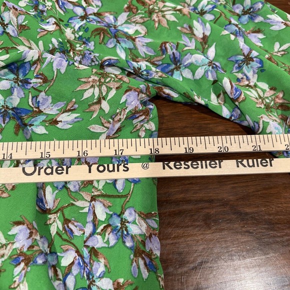 Skylar Madison Dresss Women Small Green Floral Long Sleeve Mini1‎ - Picture 11 of 13